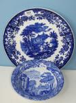 Victorian Blue & White Charger