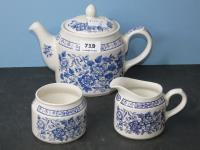 Sadler Nanking 3 Piece Tea Ser