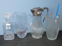 Group Of Glassware Including J