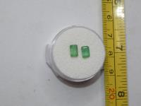 2 Faceted Emeralds