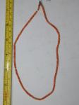 Orange Coral Bead Necklace