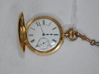 18CT POCKET WATCH WITH VALUATI