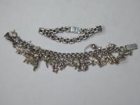 2 SILVER BRACELETS INCLUDING C