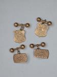 2 Pairs 9ct Cufflinks