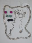 3 Necklaces & Earrings