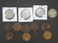 910 · VARIOUS ENGLISH HALF CROWNS &