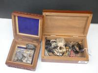 2 BOXES OF ASSORTED JEWELLERY