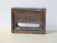 SALT GLAZED POTTERY LETTER SLO