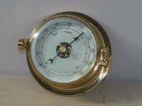 1394 · VINTAGE STYLE BRASS SHIPS BARO