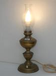 1431 · ELECTRIFIED BRASS OIL LAMP