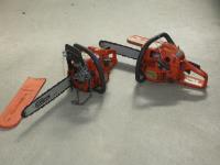 1447 · 2 HUSQVARNA PETROL CHAINSAWS