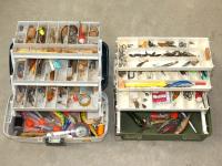 1487 · 2 TACKLE BOXES WITH LURES ETC
