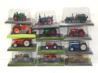 1543 · 12 DIECAST MODEL TRACTORS