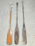 1586 · 3 TIMBER PADDLES