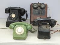 1590 · 3 VINTAGE TELEPHONES & AN EXCH