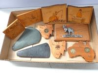 1597 · TRAY OF TASMANIAN TIMBER SOUVE