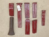 1642 · TRAY OF STEEL WEDGES
