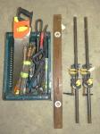 1644 · CRATE OF HAND TOOLS, LEVEL, CL