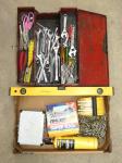 1645 · TOOL BOX & BOX WITH HAND TOOLS