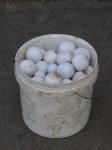 1686 · BUCKET OF PORCELAIN BALLS
