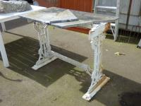 1699 · CAST IRON BASE, MARBLE TOP OUT