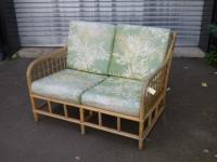 1721 · CANE 2 SEATER PATIO SEAT L-106
