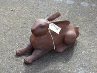 1723 · CAST IRON FIGURE OF A HARE H-2