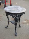 1742 · BLACK PAINTED CAST IRON BASE C