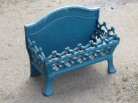 1770 · PAINTED CAST IRON FIRE GRATE H