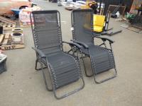 1818 · PAIR OF RECLINING CAMP CHAIRS