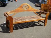 1830 · PINE OUTDOOR BENCH SEAT H-97 L