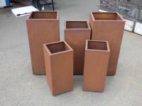 1836 · 5 METAL PLANTERS H-72 TALLEST