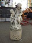 1839 · CONCRETE GARDEN STATUE OF A YO