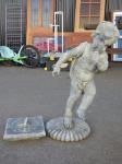 LEAD FIGURE OF A BOY & SUN DIA