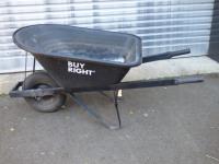 1899 · BLACK POLY TUB WHEELBARROW