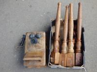 1927 · BOX OF TABLE LEGS & OLD WALL P
