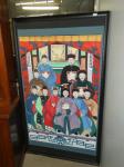 987 · LARGE OIL ON CANVAS 'CHINESE W