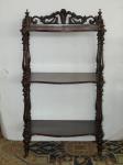 1023 · ROSEWOOD SERPENTINE WHATNOT C1