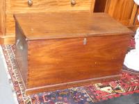 1026 · A CEDAR DOVE TAILED TRUNK WITH