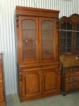 1032 · MAHOGANY GLAZED BOOKCASE C1870