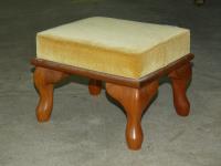 1048 · SMALL BLACKWOOD VELVET UPHOLST