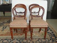 1051 · SET OF 4 CEDAR UPHOLSTERED BAL