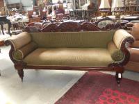 1054 · REGENCY CARVED MAHOGANY DOUBLE
