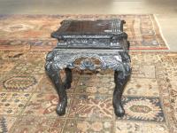 1056 · CARVED EASTERN STOOL H-47 CM