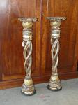 1067 · PAIR OF GILDED CARVED WOODEN P