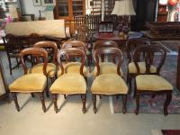 1068 · 8 VICTORIAN MAHOGANY DINING CH
