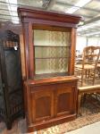 1103 · VICTORIAN CEDAR CABINET BOOKCA
