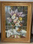 1125 · LARGE GILT FRAMED OIL 'STILL L