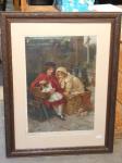 1126 · FRAMED 1913 PEARS PRINT 'PETS'