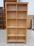 1185 · OAK ADJUSTABLE SHELF BOOKCASE